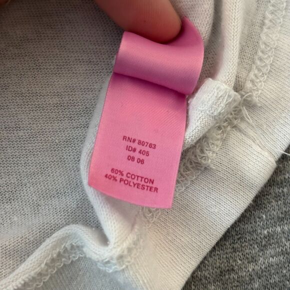 Vintage Y2K VS PINK Short Sleeve Tee PINK IN THE SKY WITH DIAMONDS Rhinestone LG - Picture 10 of 12